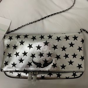 Zadig Voltaire NWT Metallic Star Print Bag